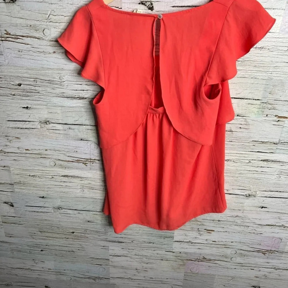 Meadow rue  orange blouse top Anthropologie size 2 - Picture 7 of 10